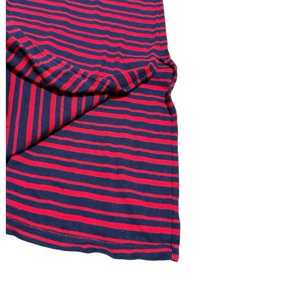 Lauren Ralph Lauren Women's Striped Maxi Dress Size Small Navy Red 100% Cotton - Picture 12 of 12